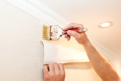 Pose de papier peint à Lesquerde — revêtements muraux et toiles de verre